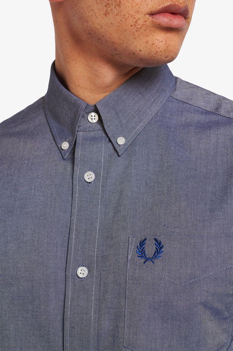 Blue Fred Perry Oxford Men's Shirts | PH 1516ILHS